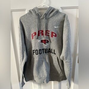 Nike Gray Prep Football Hoodie